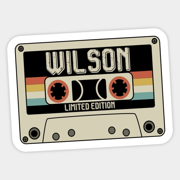 Wilson - Limited Edition - Vintage Style Sticker by Debbie Art